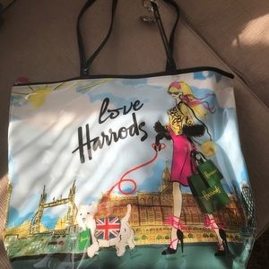 Harrods Vinyl Shopping/Beach tote bag